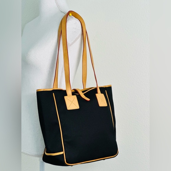 Dooney and Bourke Tote Bag With Leather Trim Medium Size - Picture 2 of 11